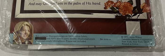 Vintage 1972 Columbia Minerva Crewel Embroidery Kit AMISH SCENE Silhouette