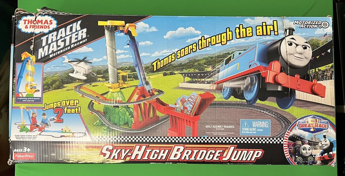 Thomas Friends TrackMaster Thomas Sky high Bridge Jump RARE Open Box READ