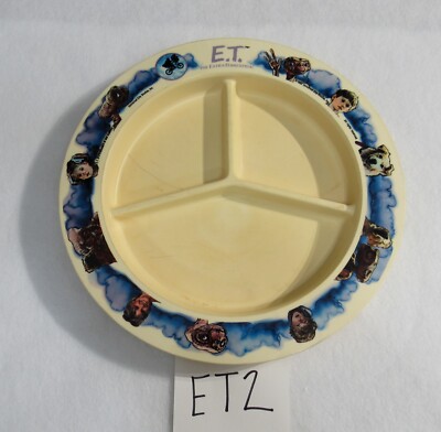 Deka ET The Extra Terrestrial Divided Plastic Plate Vintage 1982