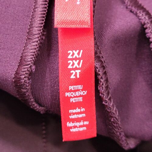 Spanx Perfect Pants Kickflare Chianti Burgundy Petite 2XP - Picture 6 of 18