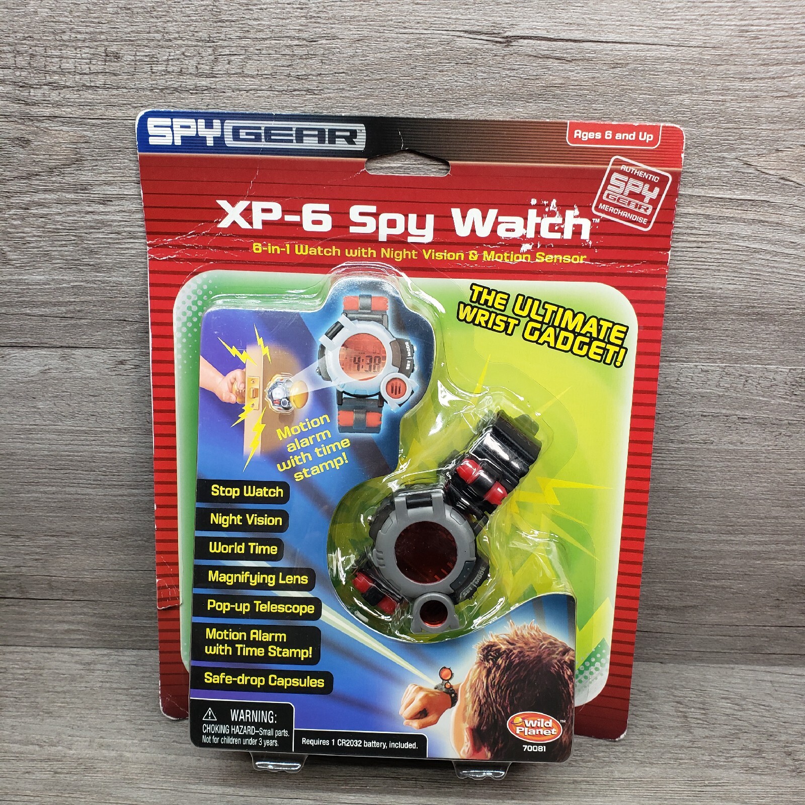 Wild Spy Gear XP6 Spy Watch 6 in 1 Night Vision Motion Sensor