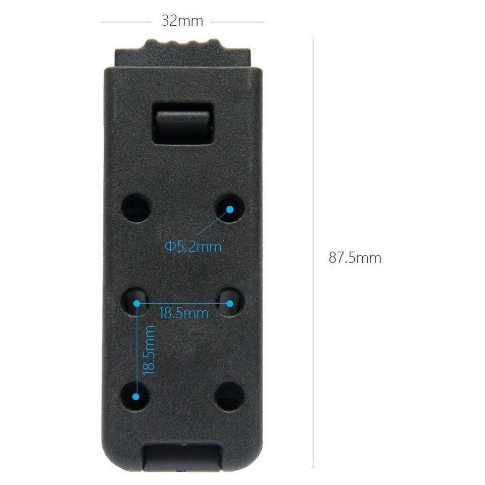 2PC Belt Loops Small DCL Loop Belt Clip For DIY Kydex Sheath Holster Knife Part - Image 4 of 4