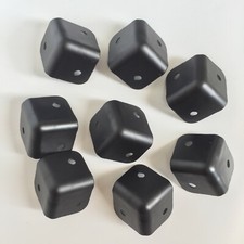 8pcs Black Metal Flat Corners For Case, Speaker Cabinet, Car Home Furniture  DJ