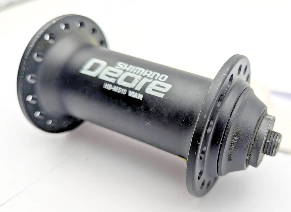 SHIMANO DEORE HB-M510 FRONT HUB 32 HOLE RIM BRAKE QUICK RELEASE BLACK - Image 3 of 4