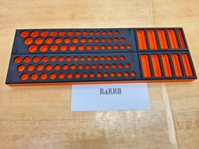 Snap-on Tools ORANGE 2pc FOAM ORGANIZERS for 3/8" Drive METRIC SAE Sockets Sets