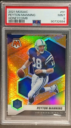 2021 Panini Mosaic - Peyton Manning #91 Honeycomb Prizm