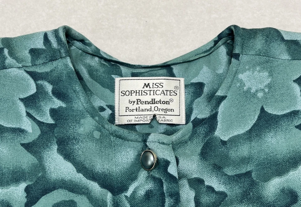 Conjunto de falda plisada floral verde Miss Sophisticates By Pendleton de colección para mujer’s 8 Foto 4 de 4