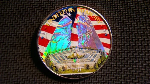 2002 American Silver Eagle Colorized 1oz Fine Silver From A Local Estate