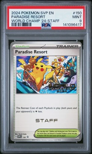 2024 POKEMON SVP EN-SV BLACK STAR PROMO #150 PARADISE RESORT PSA 9