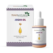 Huile d'argan pure pour cheveux et peau - bio pressée à froid - 30 ml, livrai...