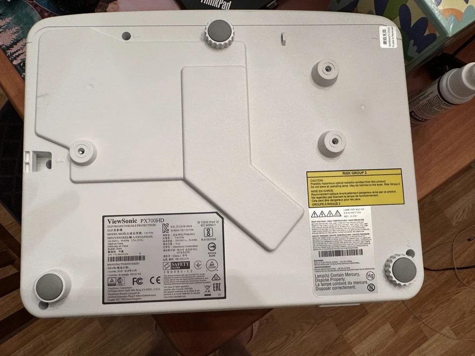 ViewSonic PX700HD 1080p DLP Projector – Home Theater Gaming, Open Box, HDMI - Image 2 of 2