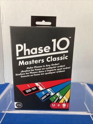 Phase 10 Masters Classic Card Game by Mattel Games NEW