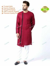 Mens Kurta Kurta Mens Kurta Indian Handmade Sleeve Cotton Striped Shirt