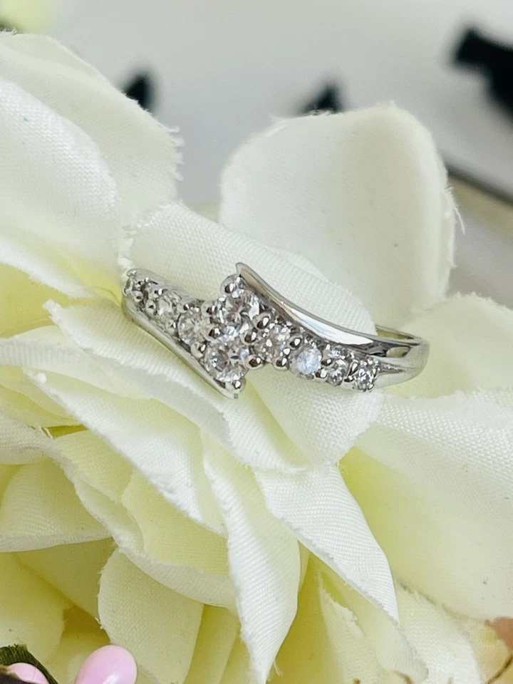 Anello In Argento Princess Con Cristalli Misura 20 - Immagine 4 di 4