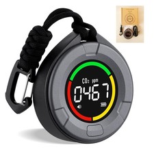 INKBIRDPLUS Portable CO2 Detector Air Quality Monitor LCD Alarm Rechargeable, UK