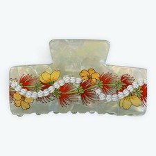 Hawaiian Flower Hair Clip-Lehua, Ilima, Pikake PREORDER