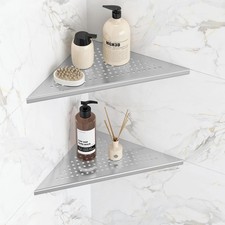Corner Shower Shees, 10 Reced Tile Shower Shelf Brushed Niel, 304