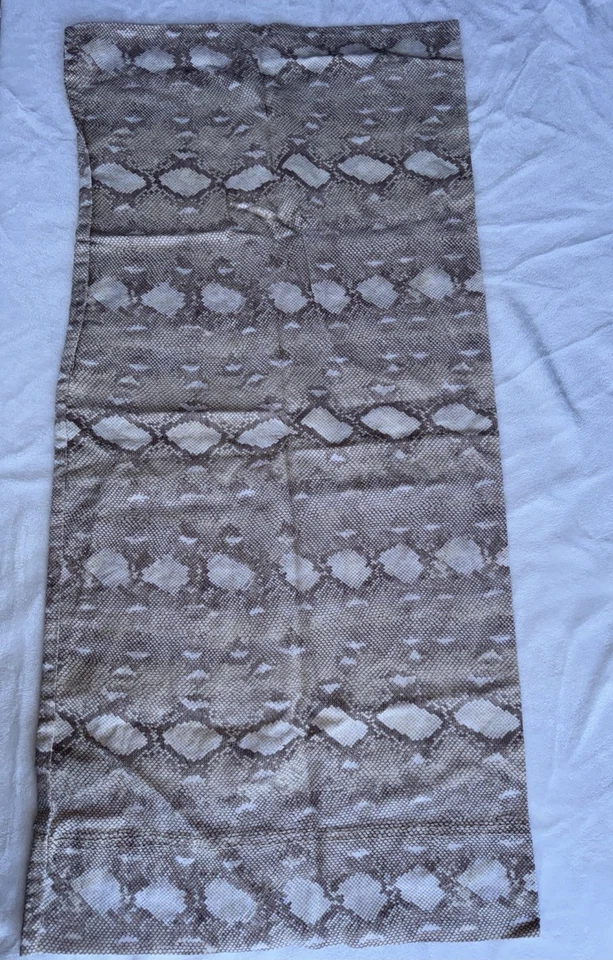 De colección Ralph Lauren Fundas de Almohada REY Pitón Estampado Serpiente Marrón Tostado Satén PAR Foto 2 de 4