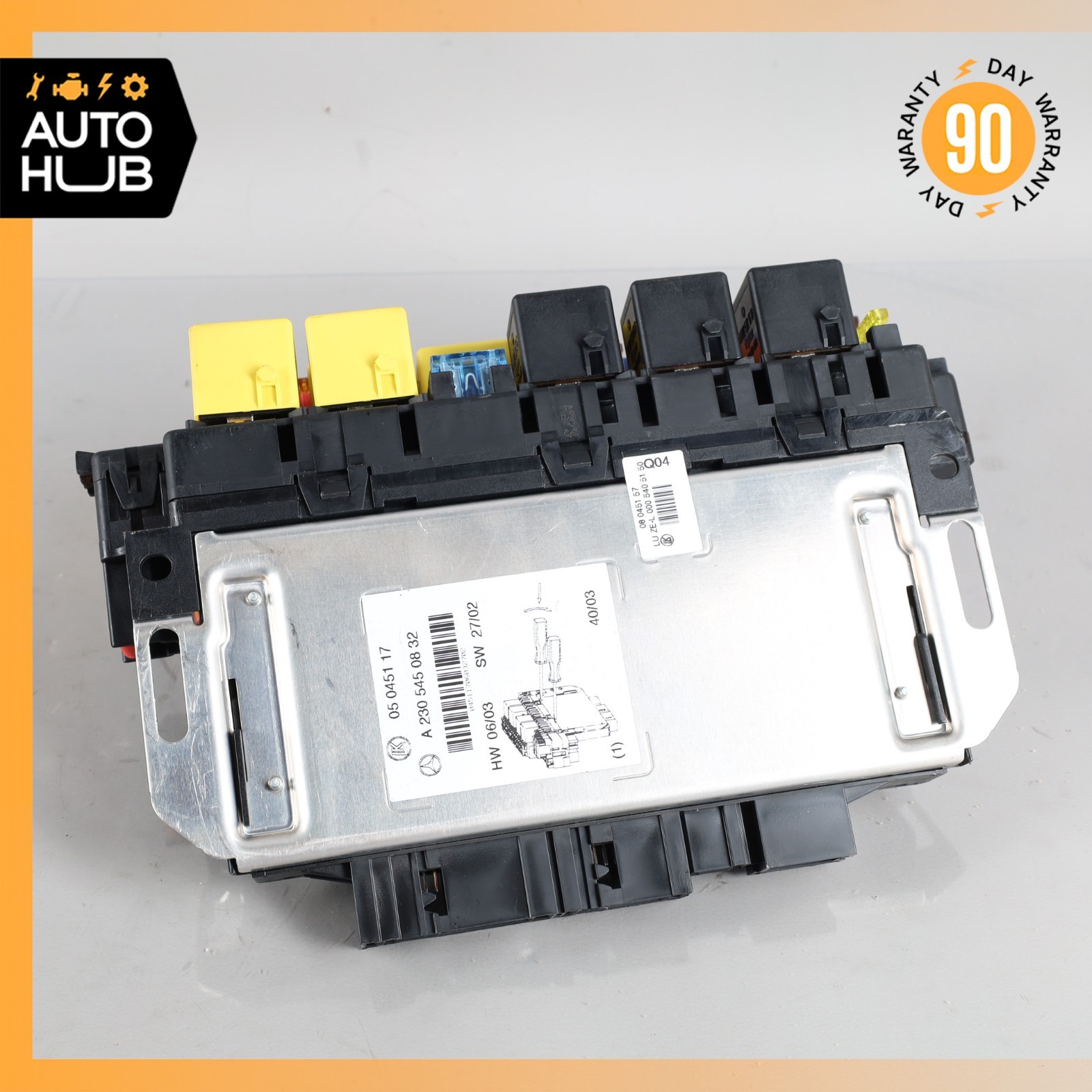 03-12 Mercedes R230 SL500 SL55 AMG Front Left SAM Fuse Box Control Module OEM