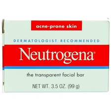 2 Pack Neutrogena The Transparent Acne Prone Skin Facial Bar, 3.5 oz