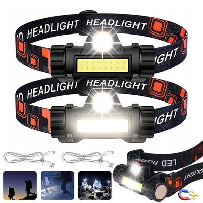 6000 Lumen Super Hell LED Stirnlampe USB Scheinwerfer Kopflampe Taschenlampe