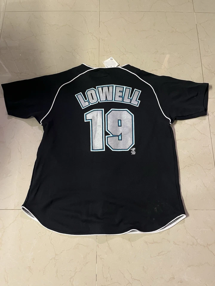 Винтажная мужская футболка Florida Miami Marlins размер XL Mike Lowell No19 - Изображение 4 из 4
