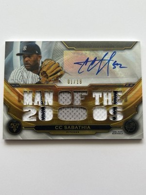 2019 Topps Triple Threads - Autograph Relics C.C. Sabathia #TTAR