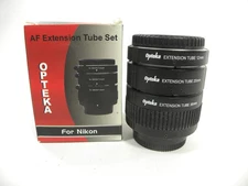 Opteka AF Extension Tube set for Nikon F