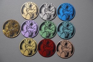 Pokemon card game  Farfetch'd Rare Plastic medal holo Chinese 151