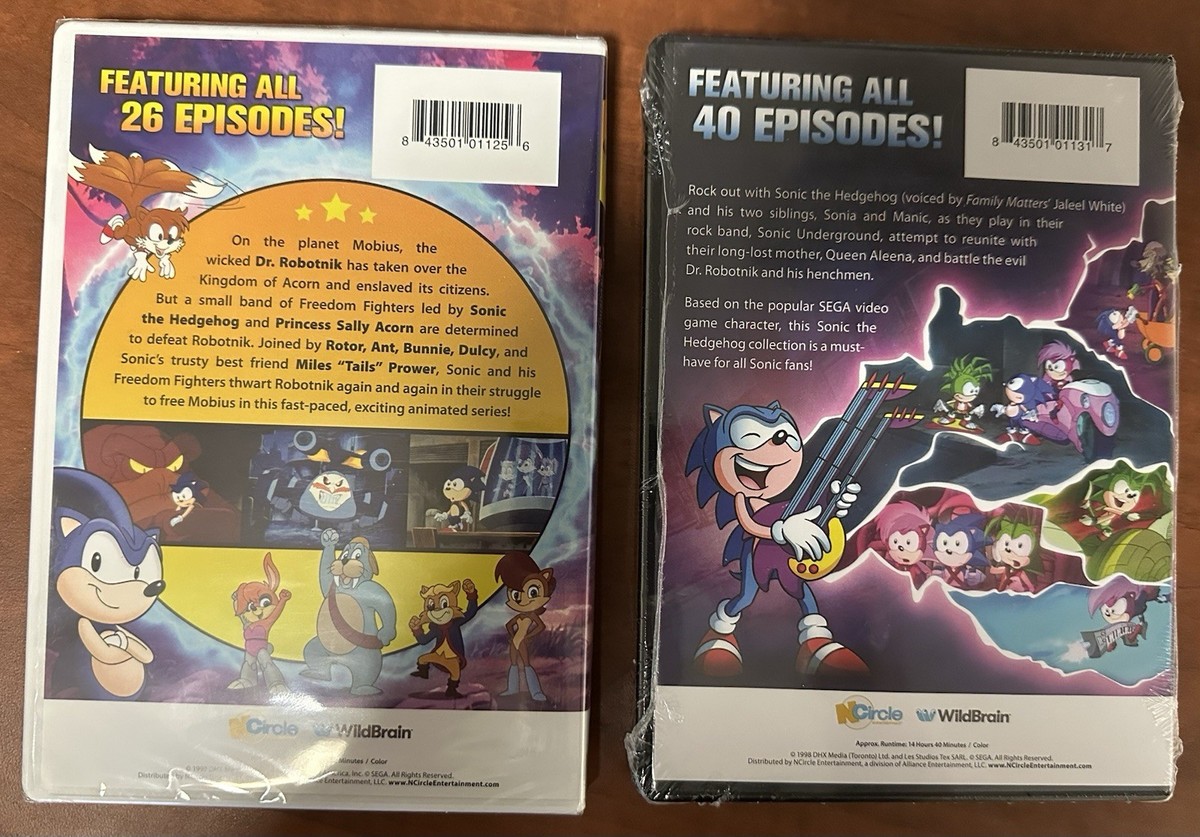 Sonic the Hedgehog and Sonic Underground: The Complete Series (DVD
