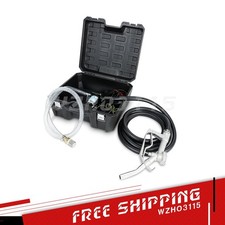 Portable Self-Priming 12V DC Electric Fuel Pump Manual Nozzle for Gas Diesel