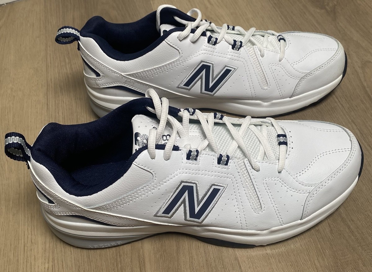 New Balance Men\'s 608 White & Navy Sneakers Sz 9E New Balance WX608 | SHOE DEPT ENCORE main image 3