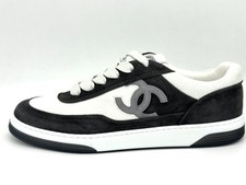 CHANEL REV Suede CC Sport Runner Lace Up Sneakers Kicks Shoes Trainers
