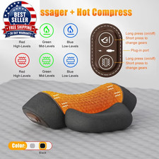 3-In-1 Neck Massager Pillow for Shoulder Deep Tissue , with Heating and Traction