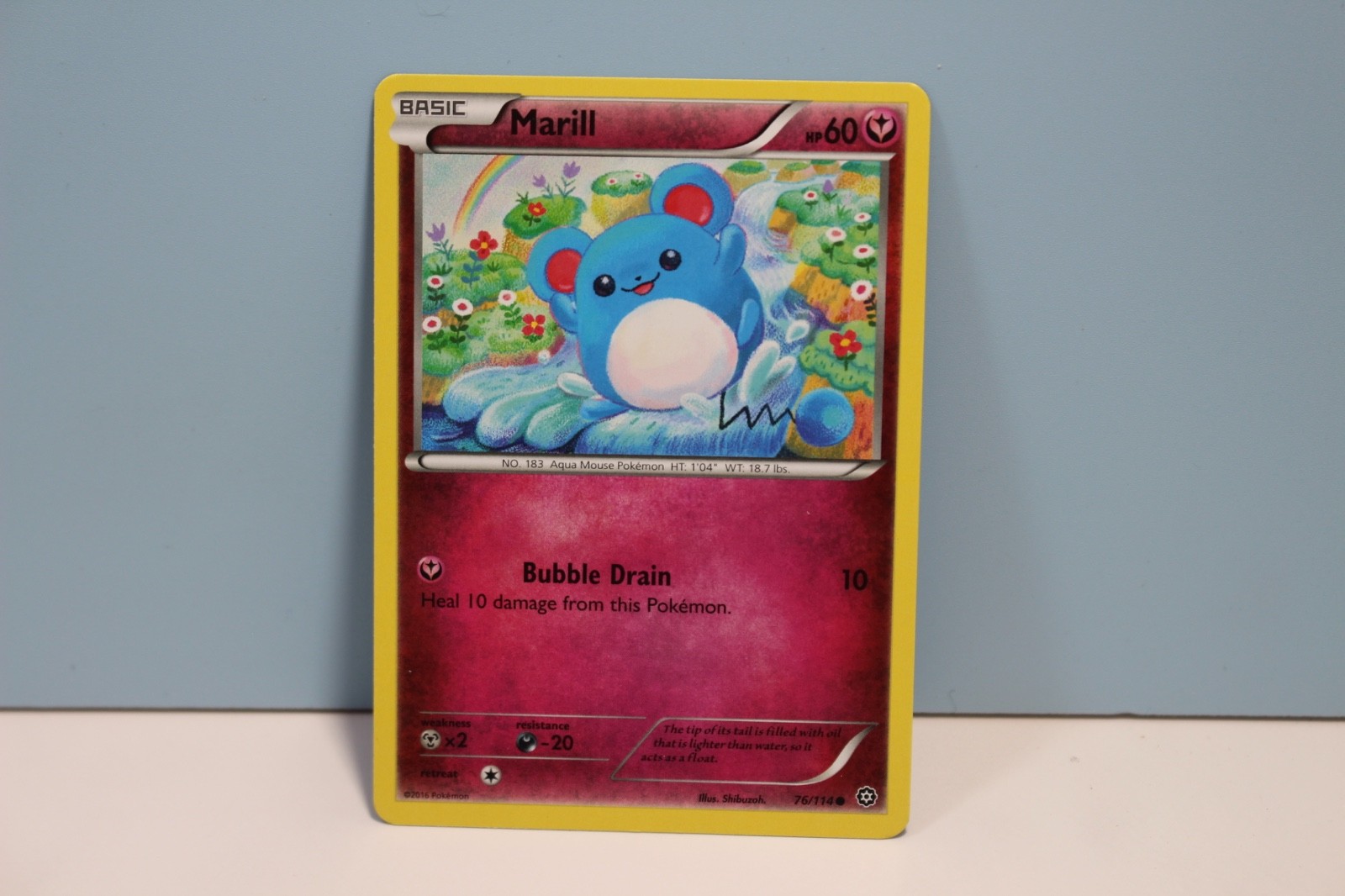 Marill 76/114 XY Steam Siege Regular Pokemon TCG Card - NM