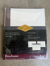 Avery NEW 150 Pre-scored Sheets Borderline Design Brochures 26450 Communique