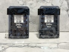 Lot of 2 Genuine Canon 240XL Black Ink Cartridge No Box