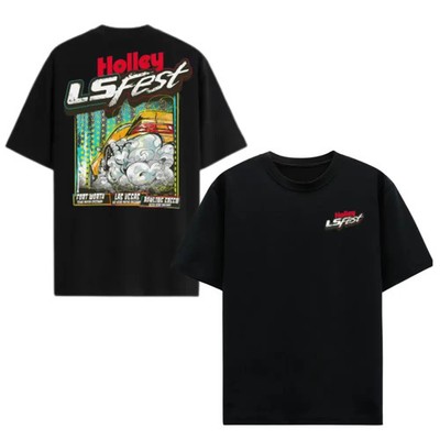 Holley LS Fest Burnout T-Shirt, Ignite Your Passion for Speed and Style, Classic