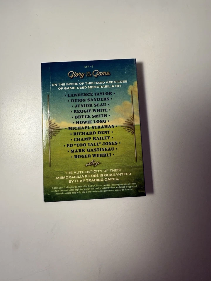 Leaf Glory Of The Game 2025 12 Mem On The Field #’d 9/9 Foto 3 de 3