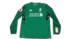 NB New Balance Liverpool Goalie Green LS Home Jersey 2017 / 18 Mignolet Medium
