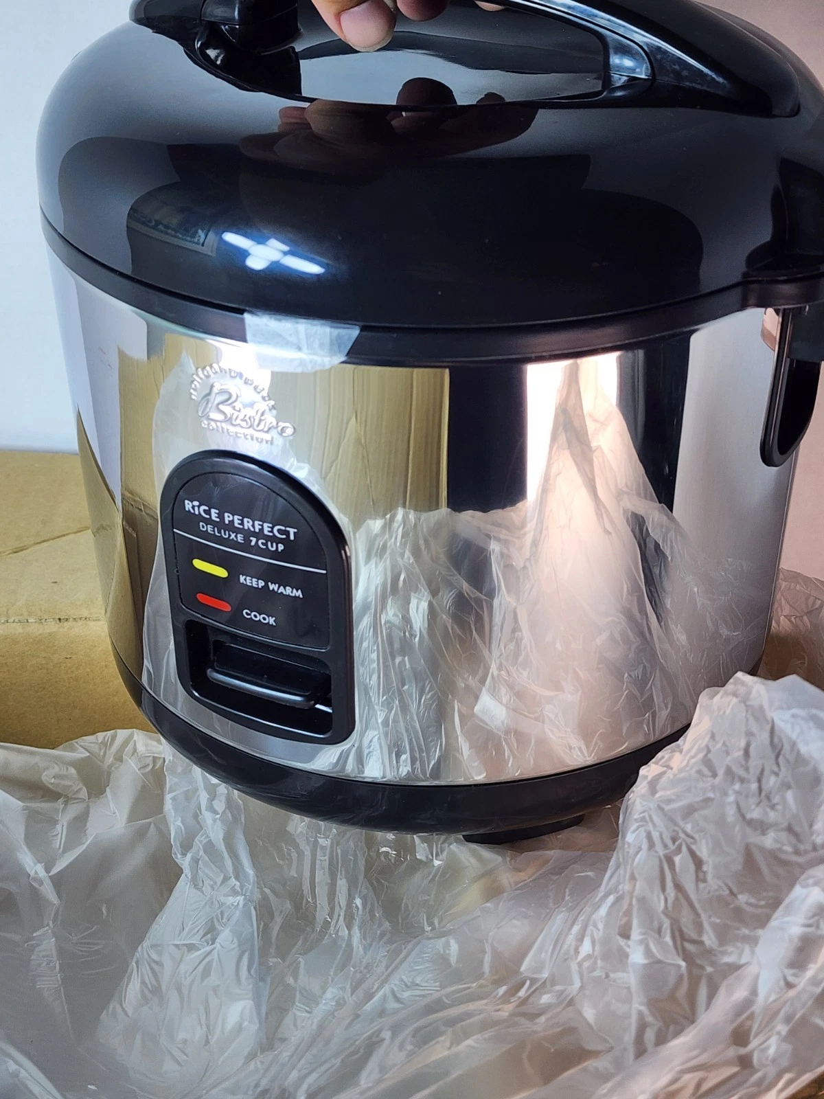 Wolfgang Puck Bistro Rice Perfect 7 Cup Rice Cooker STAINLESS NEW
Opens in a new window or tab