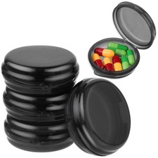 5PCS Small Pill Box,Travel Round Pill Case,Portable Pill Container Holder