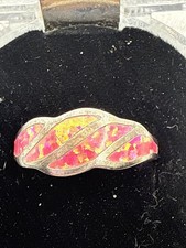Bright Pink Peruvian Opal Ring