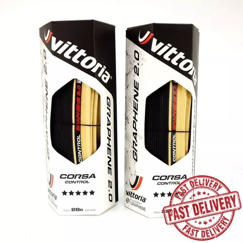 Vittoria Corsa Control G+2.0 700x28C Clincher Road Tire Para Skinwall - 1 or 2 - 第 1/4 張圖片