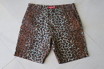 Supreme SS10 Leopard Camo Box Logo Field Shorts Olive size Supreme SS10 Leopard Camo Box Logo Field Shorts Olive size
