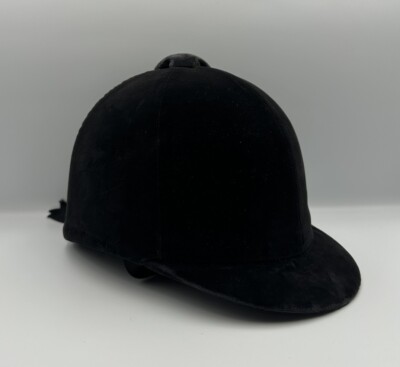 Harry Hall Triple Crown Horse Riding Helmet Size 6 3/4, 55 Made in England Black