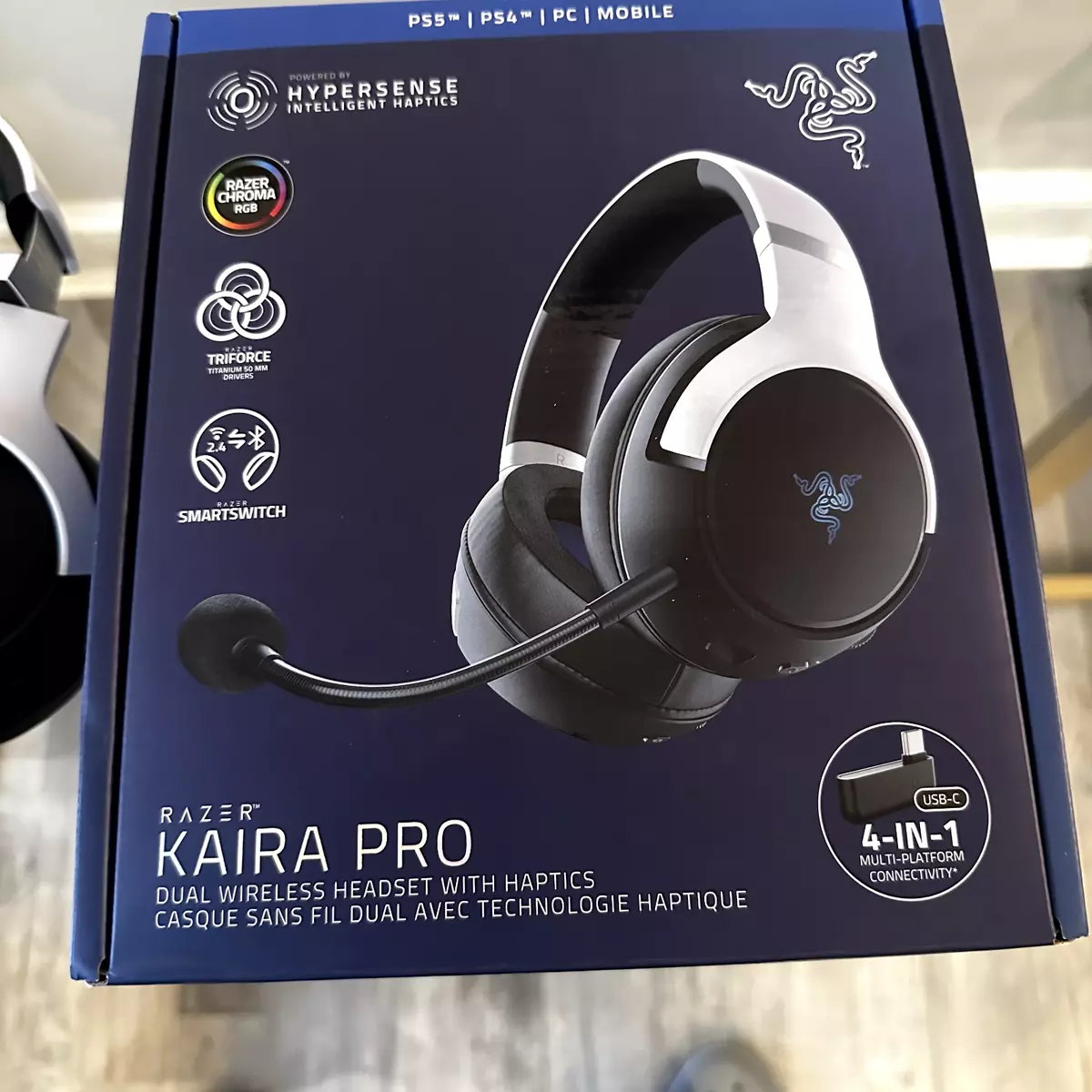 Headset gamer sem fio para PS5 - Razer Kaira Pro for PlayStation