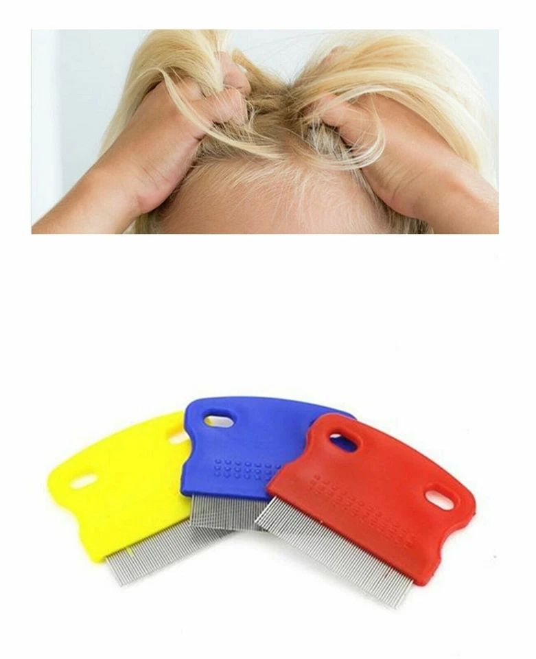 2 x Ultra Fine Nit Head Hair Lice Removal Comb Flea Fur Pet Combs UK - image 2 of 4