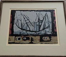 1962 George Vander Sluis 21x24 Framed Screenprint