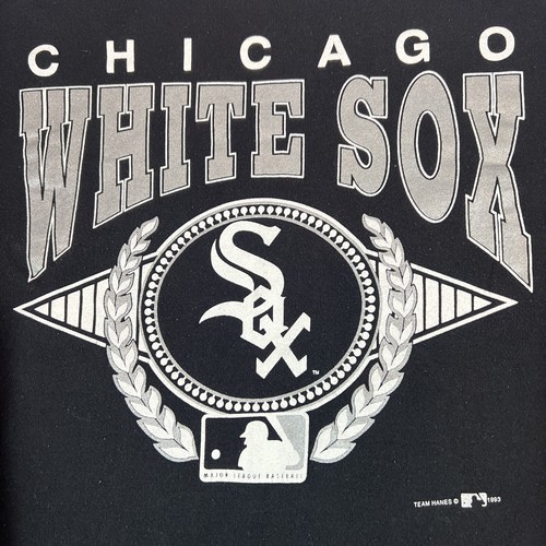 Vintage 1993 Chicago White Sox Sweatshirt by Hanes size L or XL 90s - Picture 2 of 10